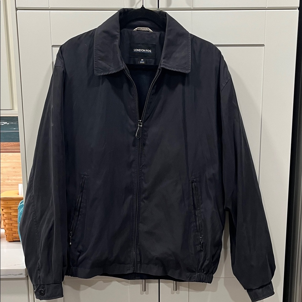 London Fog Men's Dark Gray Windbreaker